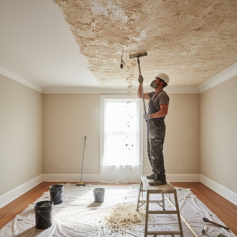 Swirl Ceiling Removal in Saint Paul, MN