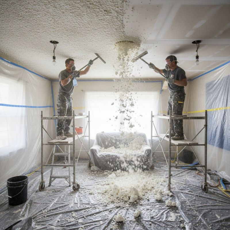 Textured Ceiling Scraping in Roswell, GA