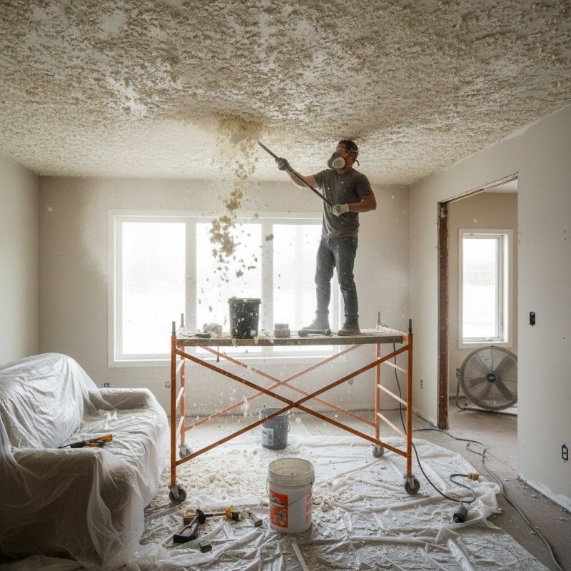 Knock Down Ceiling Removal